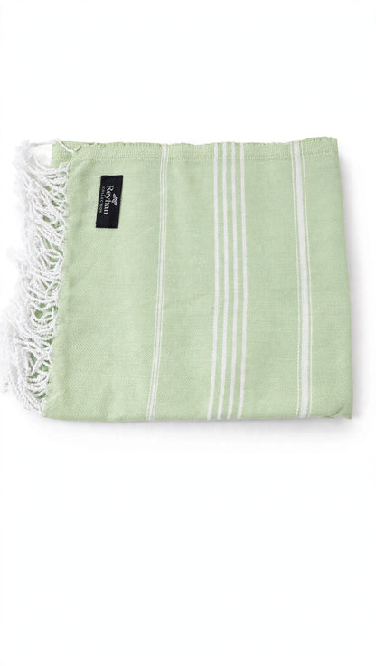 Basil Green - Turkish Cotton Beach/Gym/Salon/Vacation Towel