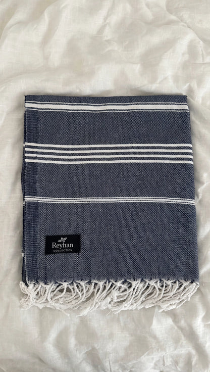 CHARCOAL - Turkish Cotton Beach/Gym/Salon/Vacation Towel