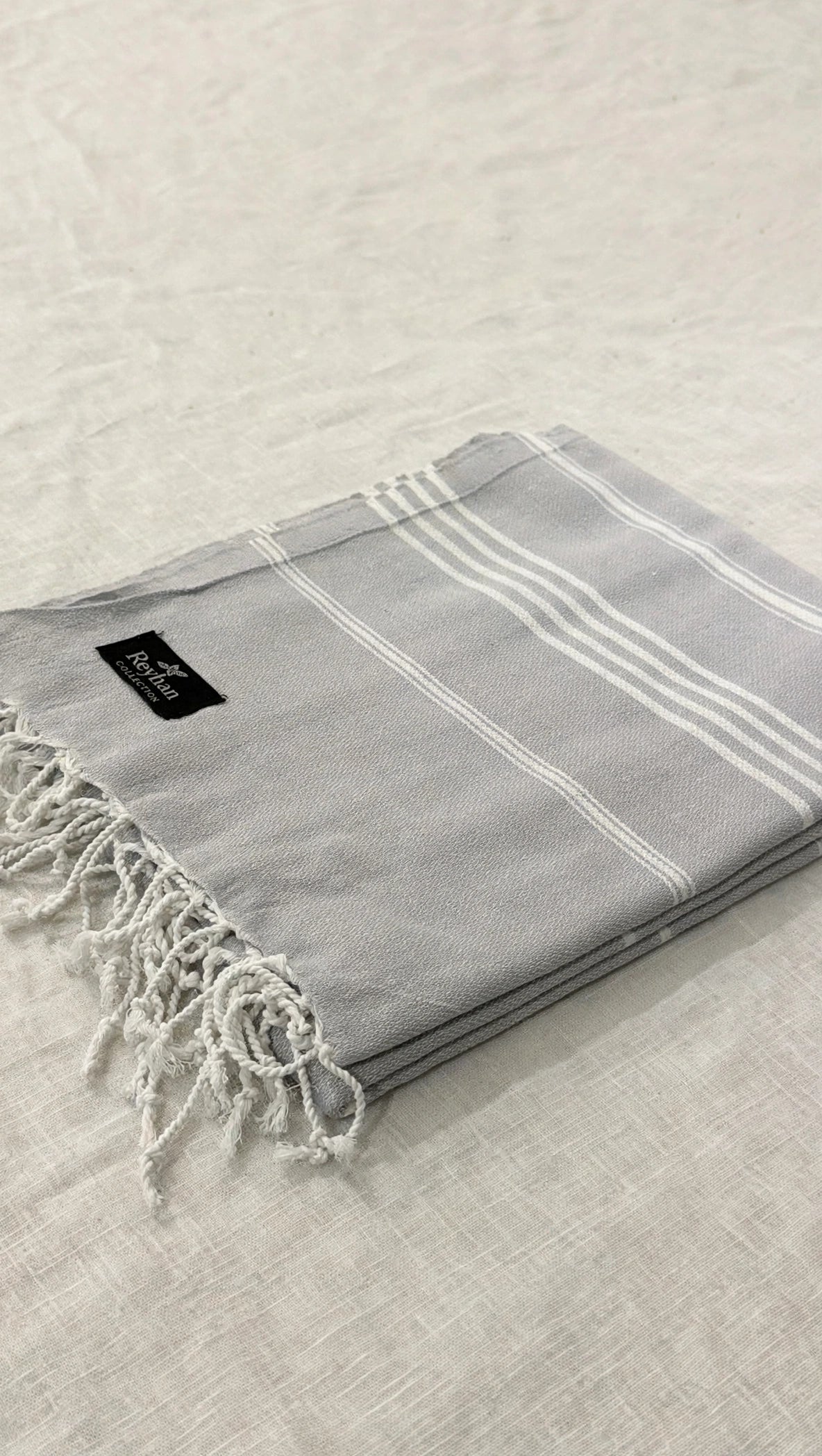 SILVER - Turkish Cotton Beach/Gym/Salon/Vacation Towel