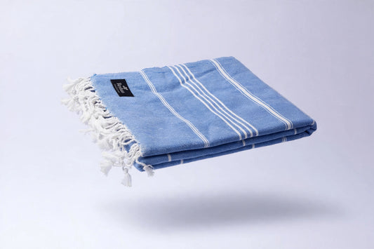 COASTAL BLUE - Turkish Cotton Beach/Gym/Salon/Vacation Towel