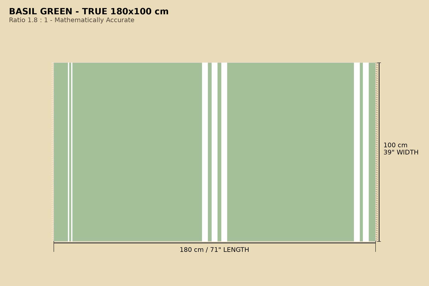 Basil Green - Turkish Cotton Beach/Gym/Salon/Vacation Towel