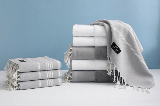 SILVER - Turkish Cotton Beach/Gym/Salon/Vacation Towel